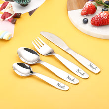 Load image into Gallery viewer, Name engraved &quot;My First Cutlery - Set&quot; *Stainless Steel*
