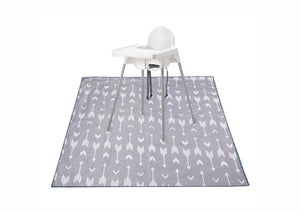 Highchair Weaning and Activity Splash Mat - Grey Arrows