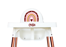 Load image into Gallery viewer, IKEA Antilop Highchair Backrest Decal - Boho Rainbow Girls I Including name customization
